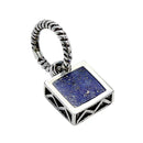ペンダントトップ ネックレス スクエア ラピスラズリ メンズ レディース ユニセックス シルバー925 sp01-0030