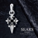 ペンダントトップ ネックレス クロス キュービックジルコニア メンズ レディース ユニセックス シルバー925 sp01-0032