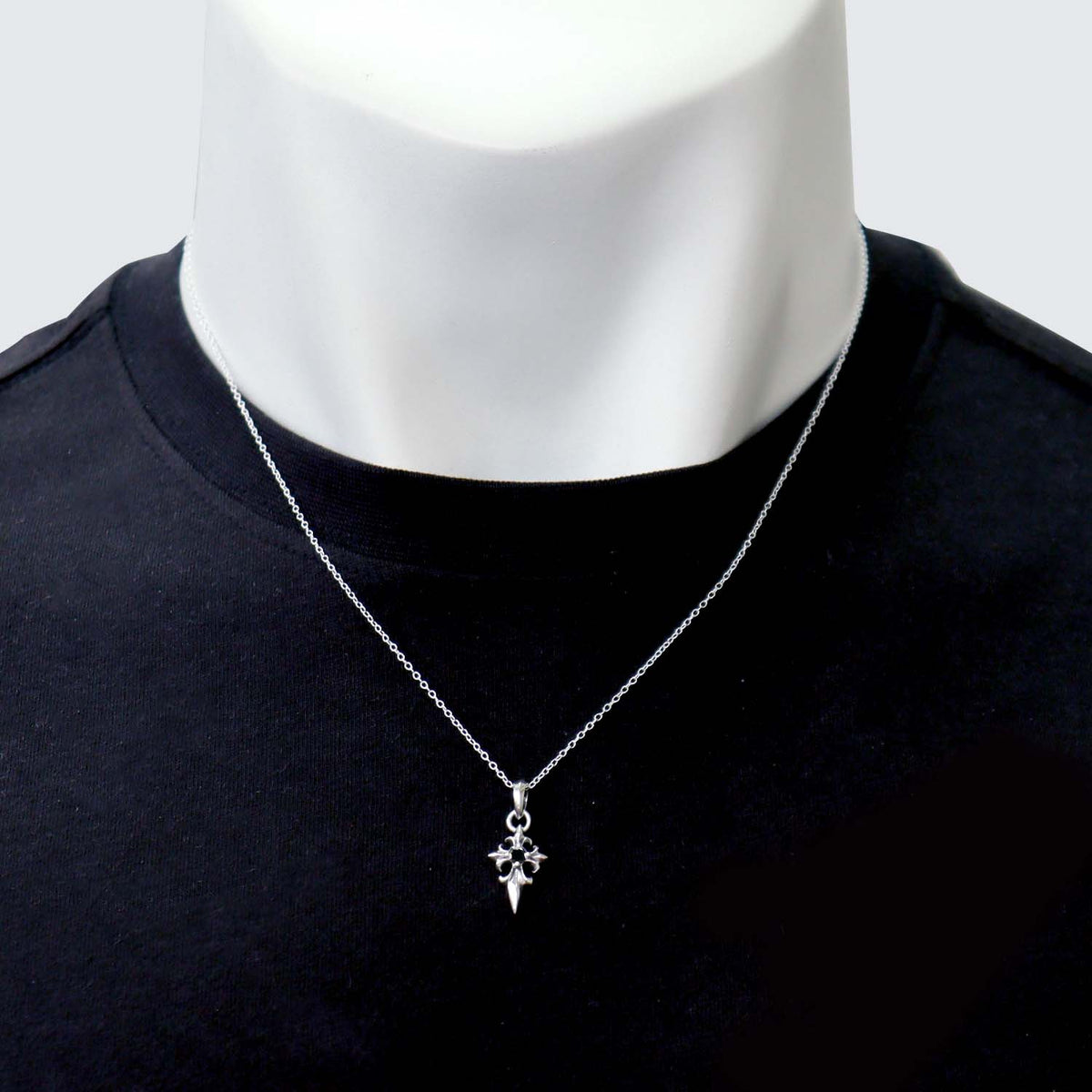 ペンダントトップ ネックレス クロス キュービックジルコニア シルバー925