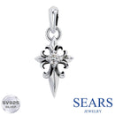 ペンダントトップ ネックレス クロス キュービックジルコニア メンズ レディース ユニセックス シルバー925 sp01-0033