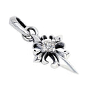 ペンダントトップ ネックレス クロス キュービックジルコニア メンズ レディース ユニセックス シルバー925 sp01-0033