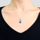 ペンダントトップ ネックレス オーバル ブルームーンストーン メンズ レディース ユニセックス シルバー925 sp01-0034