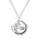 ネックレス 猫 ダンシングストーン ダイヤモンド 選べる12誕生石 sp10-0002