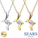 ネックレス レディース 1粒 ドロップ キュービックジルコニア ネックレス CZ sp2361