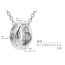 ネックレス ユニセックス サージカルステンレス 316L バレルネックレス ハワイアン ペンダント 隠れハート