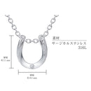 ネックレス ユニセックス サージカルステンレス 316L ホースシュー ハワイアン ペンダント 馬蹄