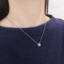 ネックレス ユニセックス サージカルステンレス 316L リング モチーフ ペンダント