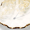 ダイヤモンド K18 ホワイトゴールド レディース ネックレス シェイプデザイン 1石 sp51-0001