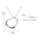 ネックレス レディース オープンハート K18 ゴールド sp56-0002