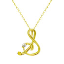 イニシャル ネックレス 18金 K18 ゴールド 天然ダイヤモンド sp56-0003