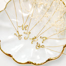 イニシャル ネックレス 18金 K18 ゴールド 天然ダイヤモンド sp56-0003