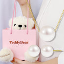 ネックレス レディース 一粒 あこや真珠 スタッド ピアス セット テディベア ギフトセット 誕生日 女性  sp56-0006-tdt-01