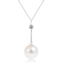 ネックレス レディース 選べる 2デザイン 地金 プラチナ PT900 or 18金 K18 ゴールド パール アコヤ真珠 sp56-0007