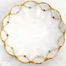 12誕生石 × ダイヤモンド チェーン リング 指輪 レディース sr03-0001