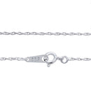 シルバー チェーン ネックレス ロープチェーン 幅 1.3mm 長さ 40/45/50/55/60cm sr25