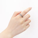 リング 指輪 レディース サージカルステンレス 316L 編み込みデザイン