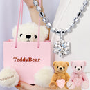 ネックレス レディース 1粒 ダイヤモンド 0.1ct テディベア付 vp-hi01ct-cb-tdt-01
