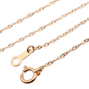 ダブル スクリューチェーン K10PG 10金 ピンクゴールドの留め具