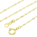 ダブル スクリューチェーン K18 18金 ゴールド ネックレス チェーン 0.9mm 40cmの留め具