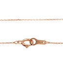 あずきチェーン K10PG 10金 ピンクゴールド 4面ダイヤカット  ネックレス チェーン アズキ 小豆 0.7mm 40cmの留め具