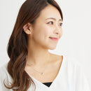 ネックレス レディース 月 ダイヤモンド 12誕生石 クレッセントムーン ネックレス e-1625