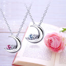 ネックレス レディース 月 ダイヤモンド 12誕生石 クレッセントムーン ネックレス