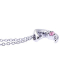 ネックレス レディース 月 ダイヤモンド 12誕生石 クレッセントムーン ネックレスの側面