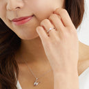 6本爪リング CZ プロポーズ 婚約指輪 プリザーブドフラワー 薔薇 ダイヤモンドローズ ボックス ギフトセット g-56-1218-31