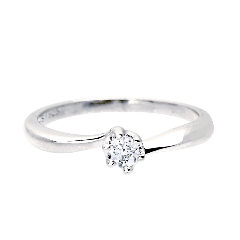 6本爪リング CZ プロポーズ 婚約指輪 プリザーブドフラワー 薔薇 ダイヤモンドローズ ボックス ギフトセット g-56-1218-31