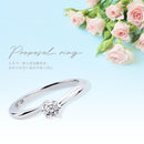 プロポーズリング シルバー 指輪 一粒 キュービックジルコニア g-56