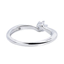 プロポーズリング シルバー 指輪 一粒 キュービックジルコニア テディベア 付き g-56-tdt-01