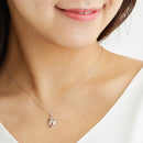 ネックレス レディース 猫 ネコ ねこ エンジェルキャット 誕生石 ダイヤモンド s-171