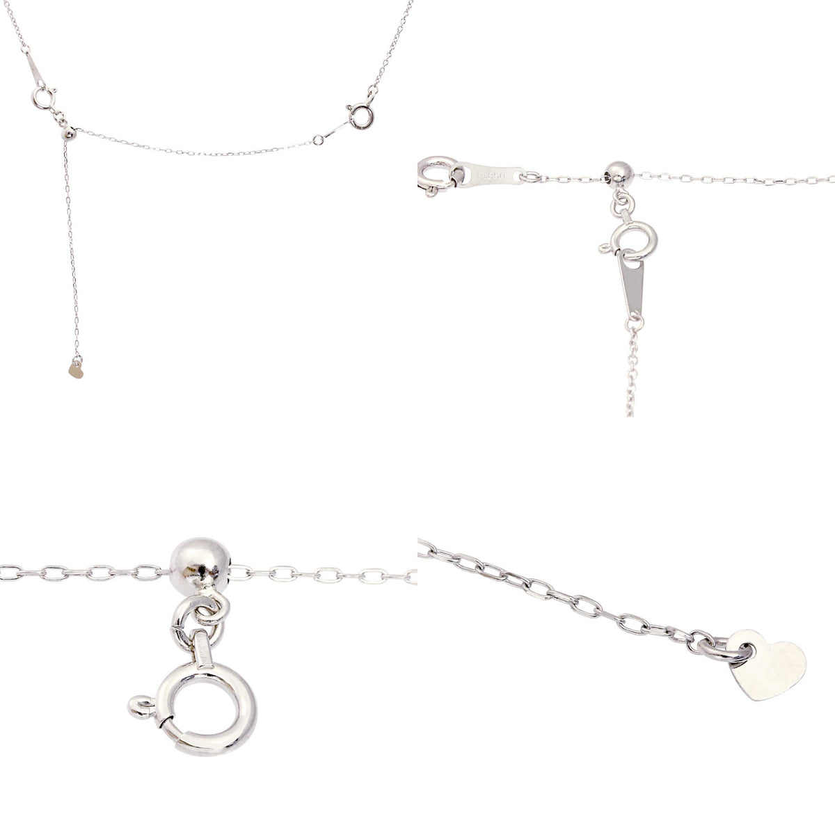 ダイヤモンドネックレス PT/0.16ct サイズ調整アジャスター・販売証明 