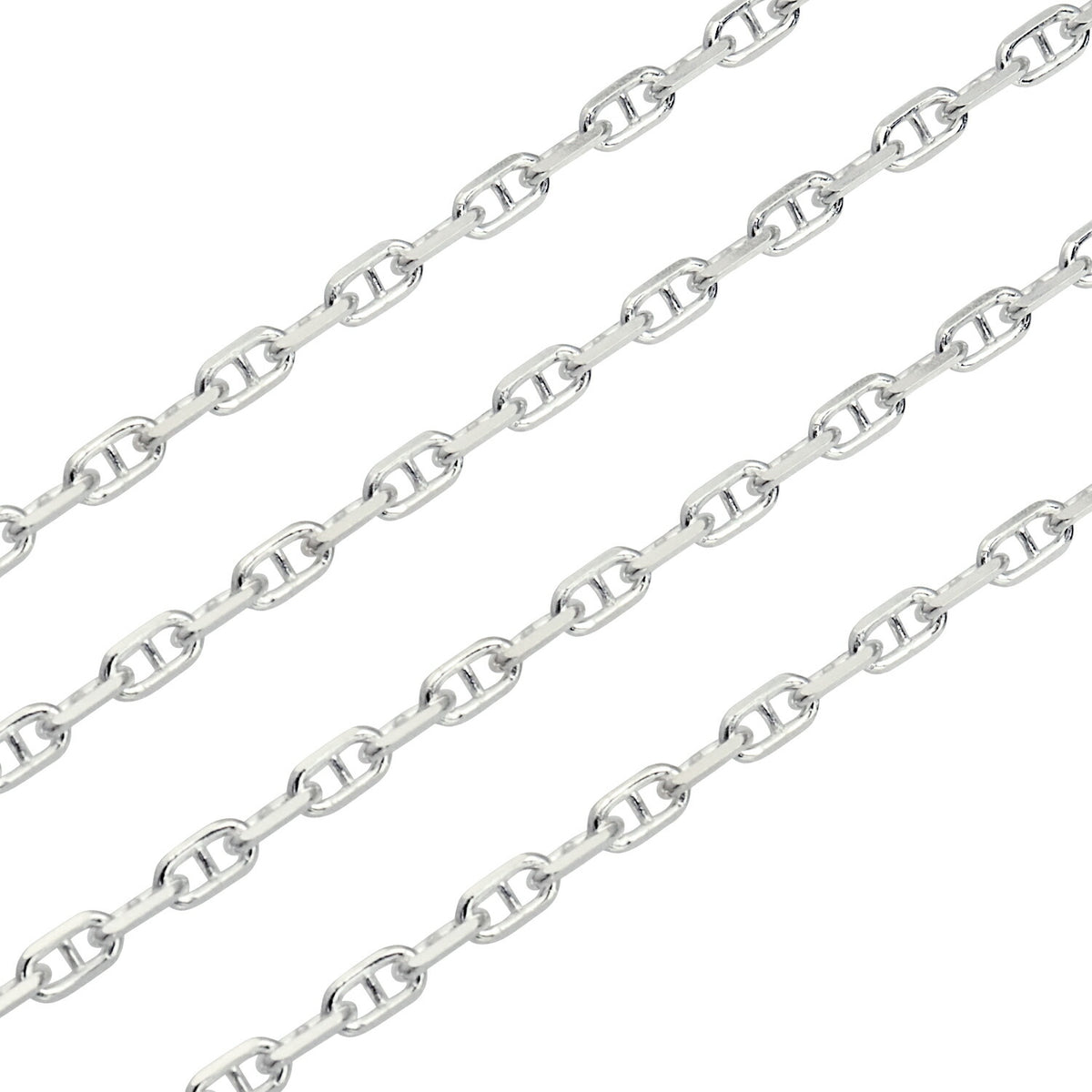 アンカー チェーン ネックレス シルバー sv 925 幅 3.0mm