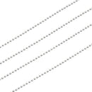 シアーズ ボール チェーン ネックレス シルバー sv 925 幅 1.2mm 