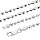 ボール チェーン ネックレス シルバー sv 925 幅 3.0mm