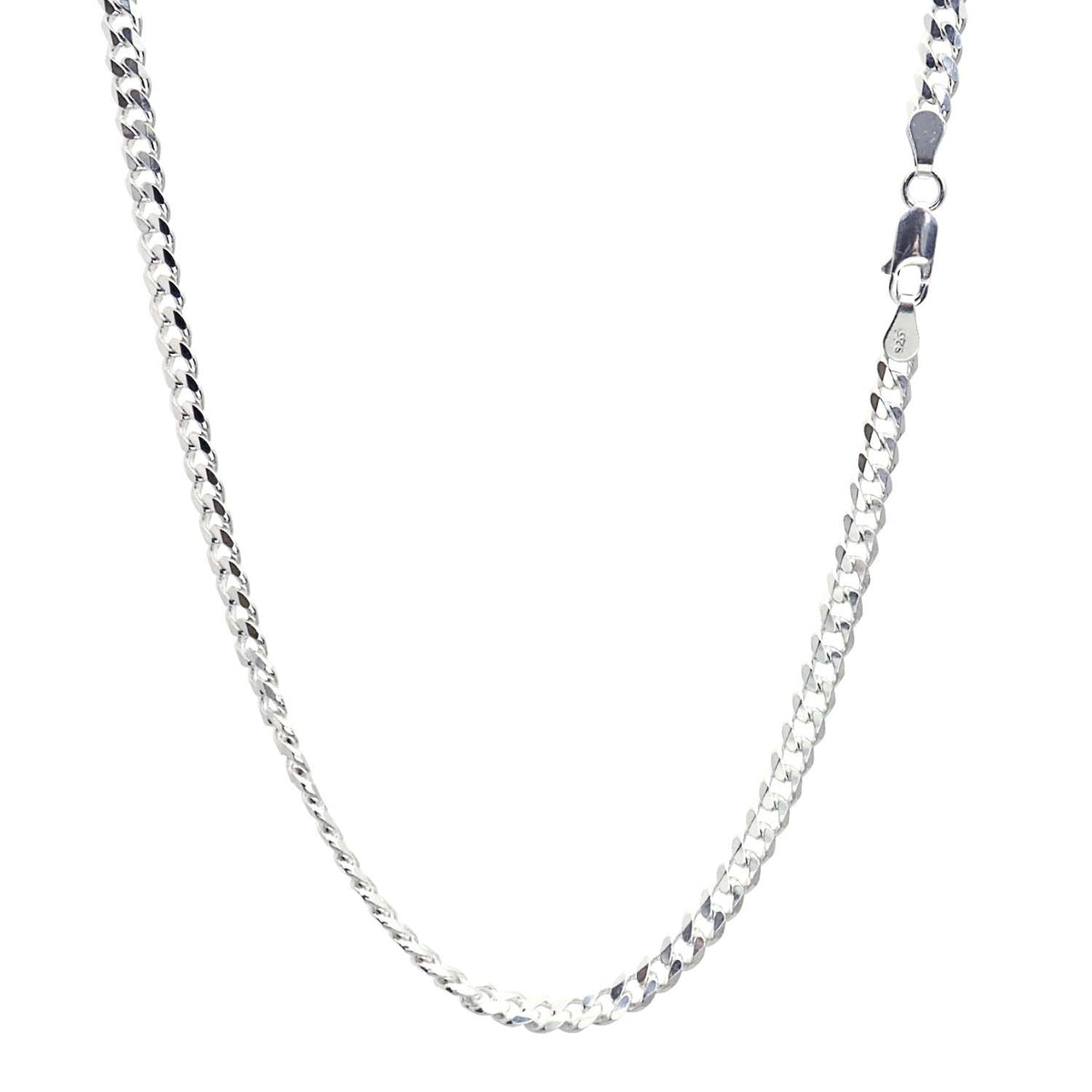 喜平 6面カット チェーン ネックレス シルバー sv 925 幅 4.6mm