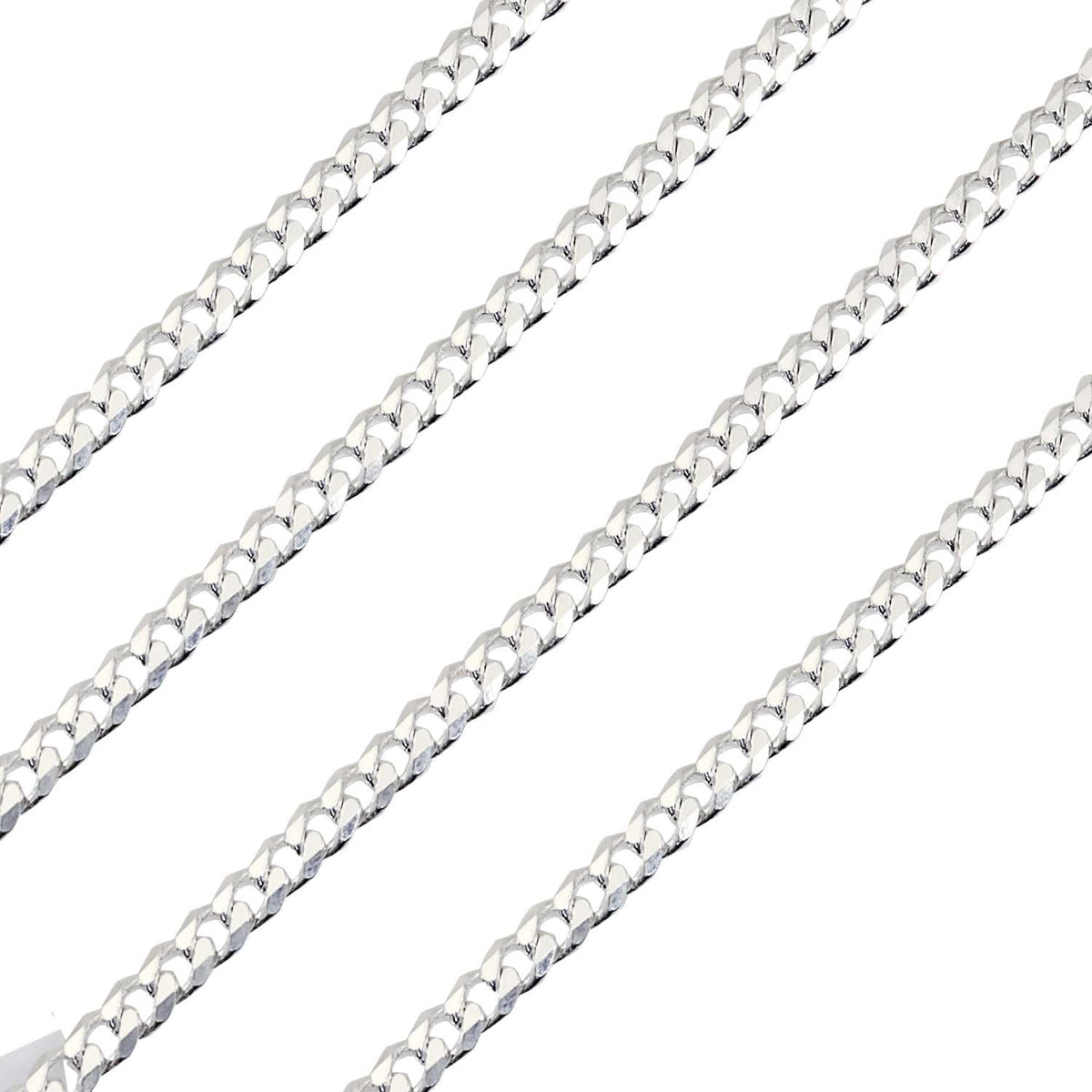 喜平 6面カット チェーン ネックレス シルバー sv 925 幅 4.6mm
