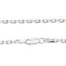 シアーズ あずき 4面カット チェーン ネックレス シルバー sv 925 幅 3.2mm 