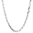 あずき 4面カット チェーン ネックレス シルバー sv 925 幅 4.8mm scl150-4c