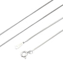 シアーズ スネーク チェーン ネックレス シルバー sv 925 幅 1.1mm 