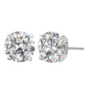 ピアス メンズ レディース ユニセックス キュービックジルコニア 8mm シルバー925 シルバーピアス