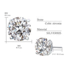 ピアス メンズ レディース ユニセックス キュービックジルコニア 8mm シルバー925 シルバーピアス