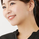 ピアス イニシャル ダイヤモンド K18 ゴールド アルファベット A K M S T Y se56-0004