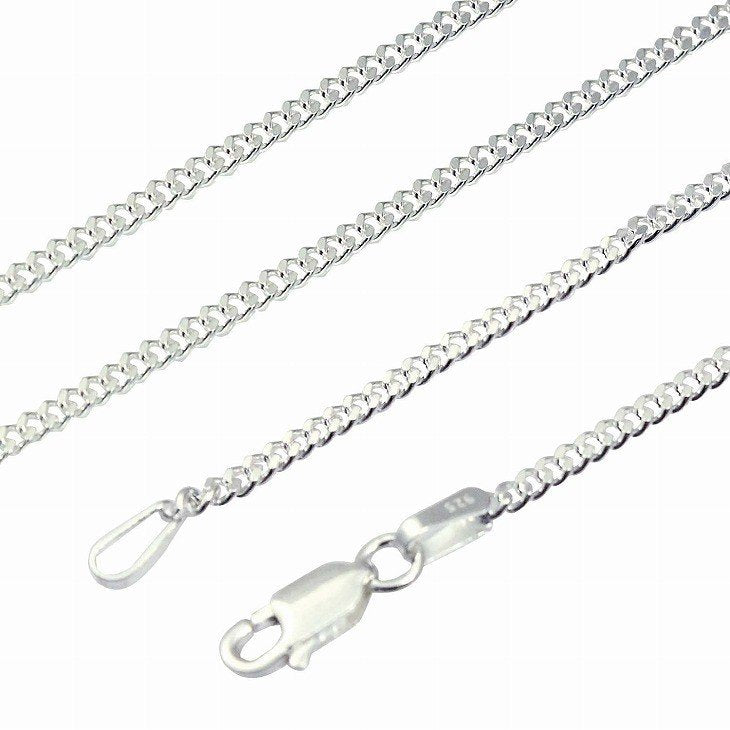 シルバー チェーン ネックレス 喜平チェーン 幅 2mm
