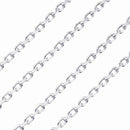 シルバー チェーン ネックレス あずき4面カットチェーン 幅2.6mm 長さ 40/45/50/55/60cm scl804c