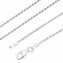 シルバー チェーン ネックレス カットフレンチチェーン 幅1.4mm 長さ 40/45/50/55/60cm sfr30