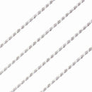 シルバー チェーン ネックレス カットフレンチチェーン 幅1.4mm 長さ 40/45/50/55/60cm sfr30