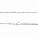 シルバー チェーン ネックレス カットフレンチロープチェーン 幅 2.4mm 長さ 40/45/50/55/60cm sfr50