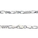 フィガロ 6面カット チェーン ネックレス シルバー sv 925 幅 3.4mm